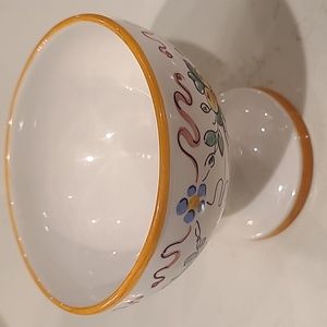 Gorgeous Majolica Pedestal bowl